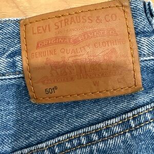 Levis 501 XX Button Fly Jeans Medium Light Wash  29x30
